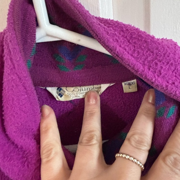 Vintage early 90s fleece Columbia large *accepting offers - Picture 2 of 5